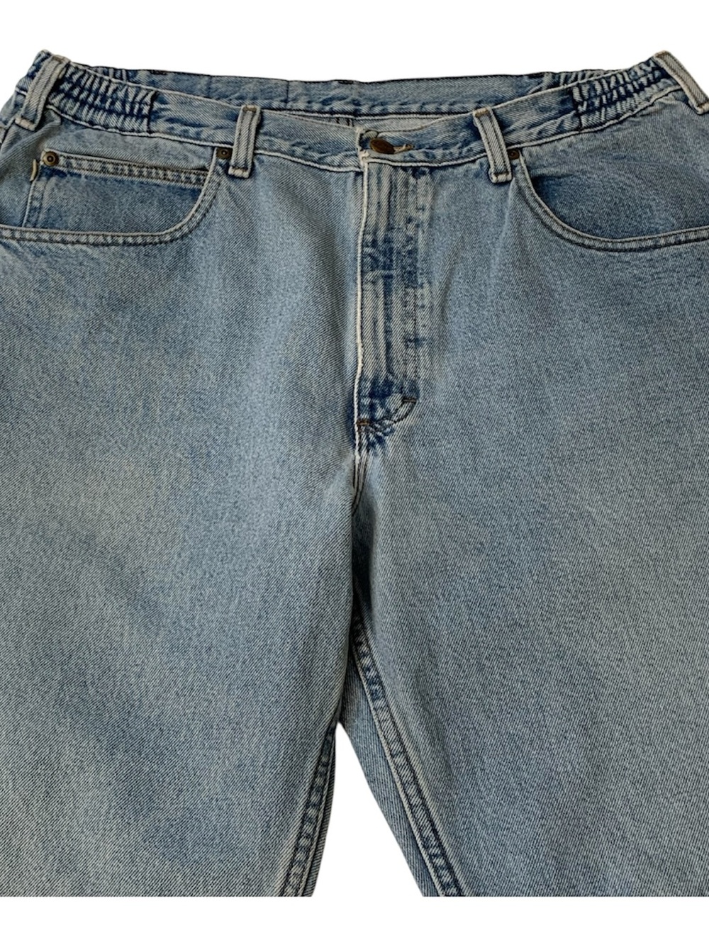 LL Bean Elastic Comfort Waist Blue Jeans 37x32